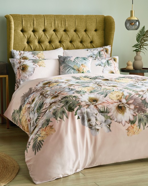 Woodland Cotton Super King Duvet Cover Pink Bed Linen Ted