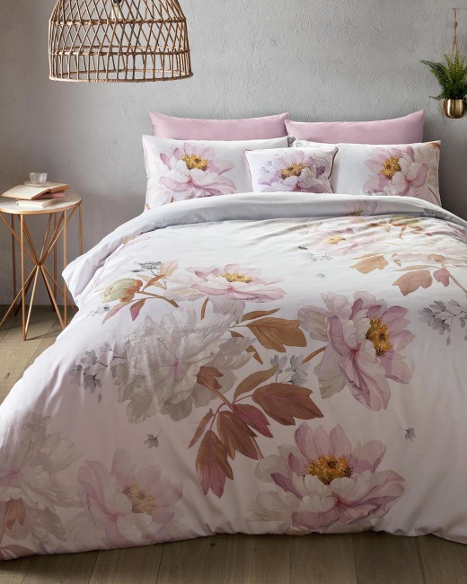 Size Duvet Cover Pink Bed Linen, Super King Bedding Sets Grey And Pink