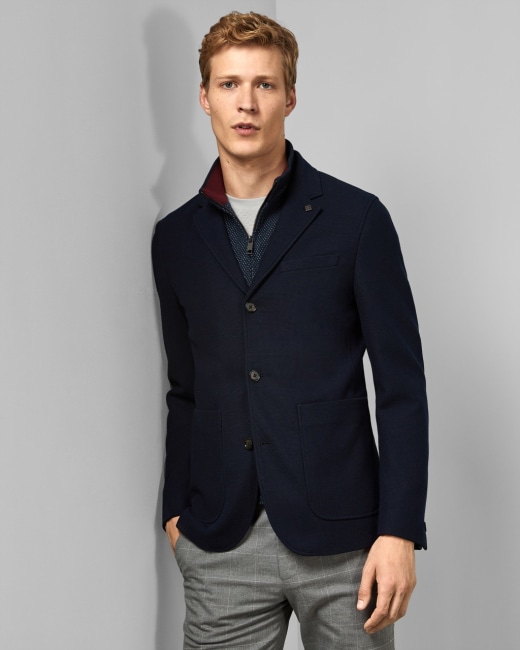 Jersey jacket with removable inner 
