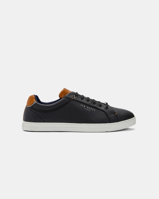 Soft leather trainers - Black 