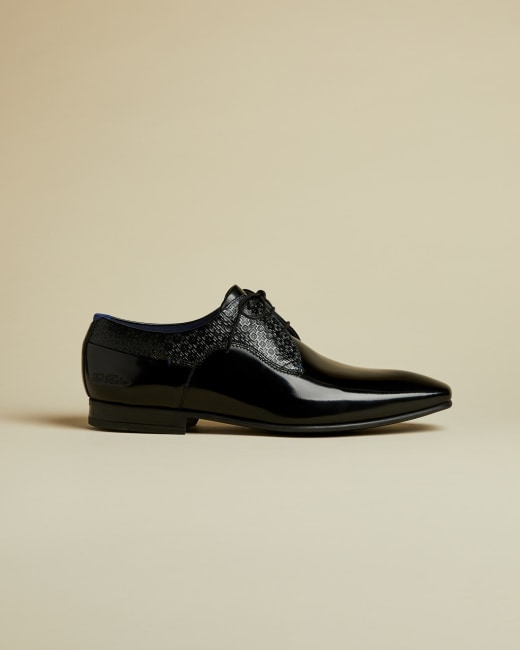 men's high shine black shoes
