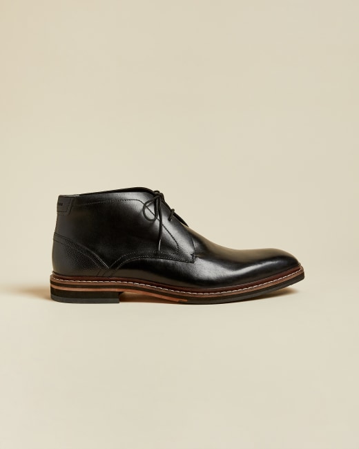 Leather desert boots - Black | Shoes 