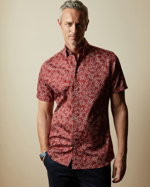 red floral shirt mens