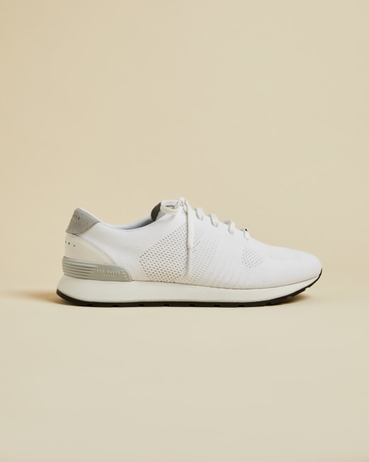 smart white mens trainers