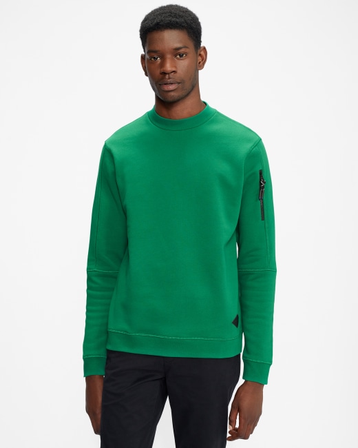 psychologie het spoor Verpersoonlijking Colour block sweatshirt - Green | Tops and T-shirts | Ted Baker ROW