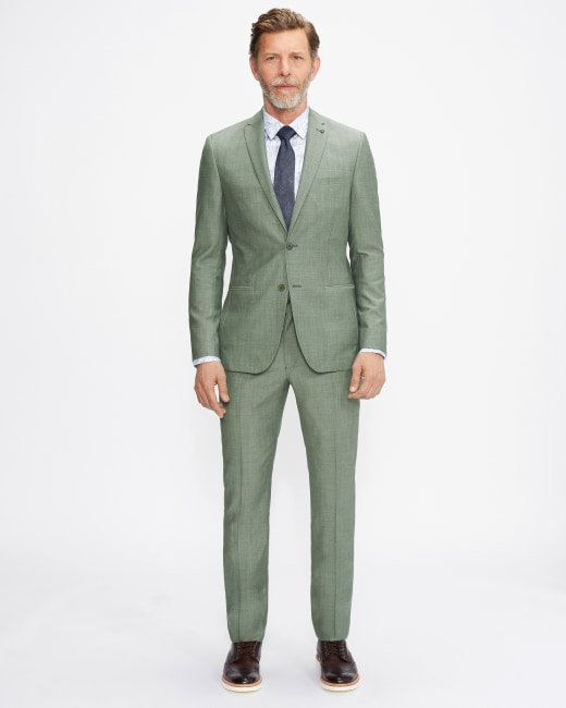 Op de loer liggen Mededogen monteren Slim Plain Suit Trouser - Green | Suits | Ted Baker
