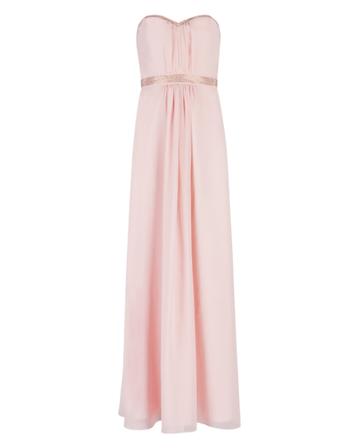 maxi blush pink dress