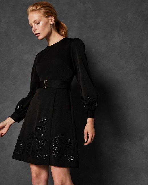 black embellished dress uk