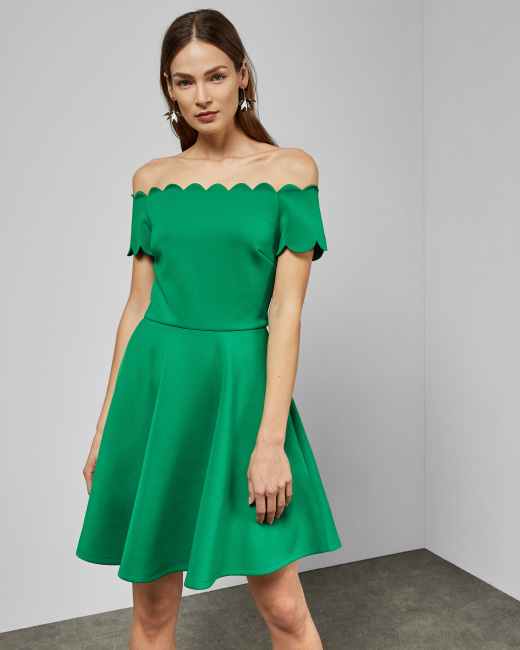 emerald satin dress short