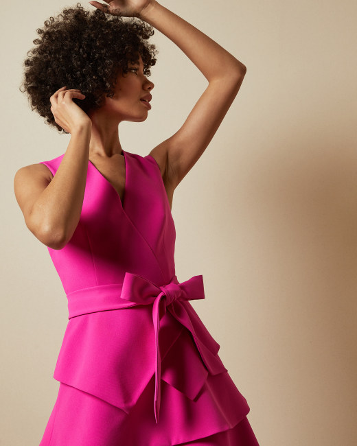 ted baker bow dress pink