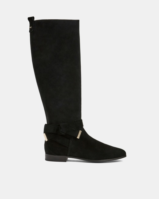 ted baker black suede boots