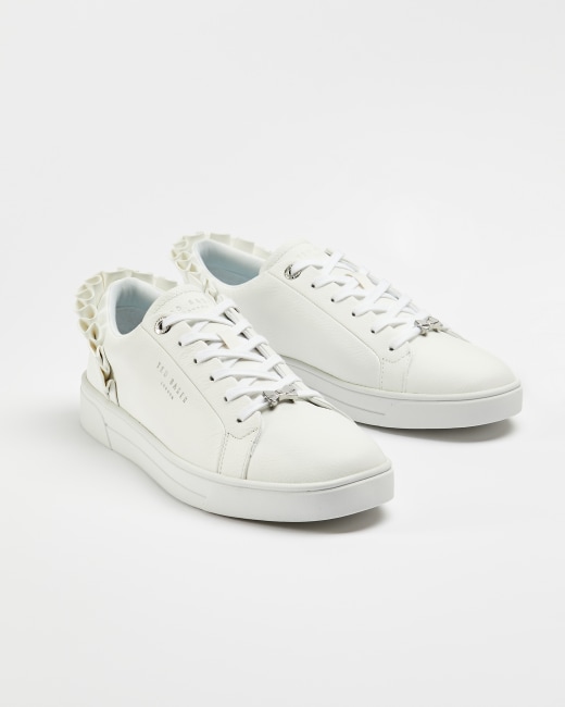 ted baker ruffle detail trainers