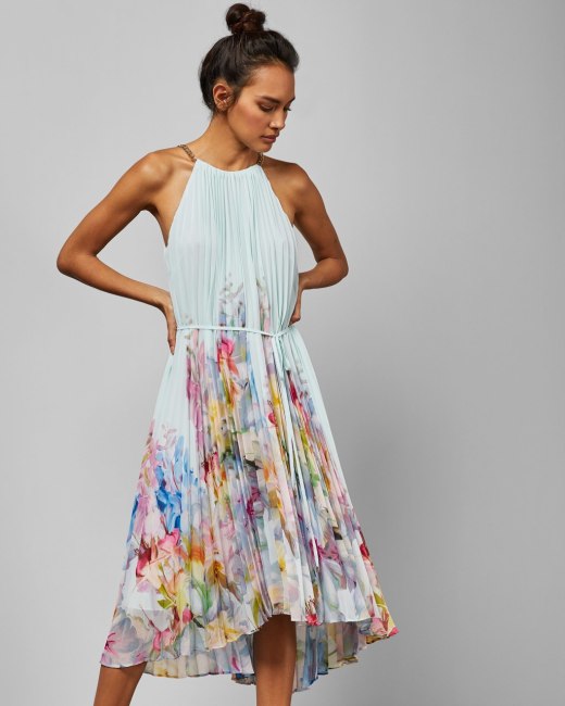 pleated dress ted baker