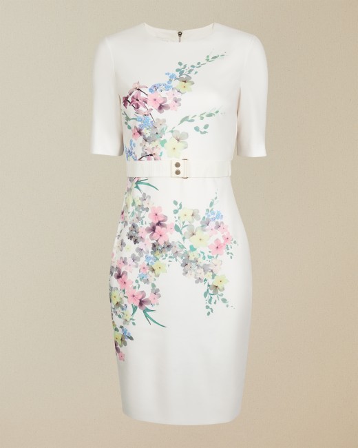 white floral ted baker dress