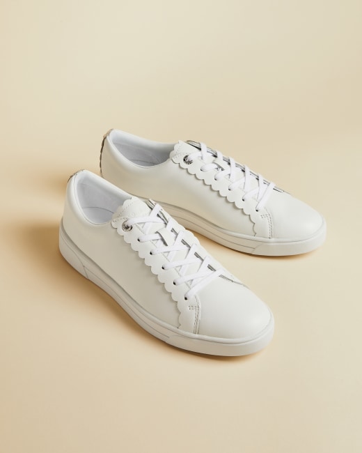 ted baker white leather trainers