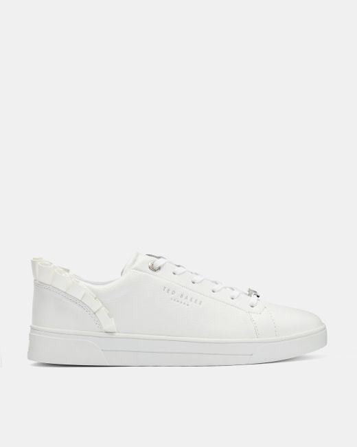 Ruffle detail sneakers - White | Sneakers | Ted Baker