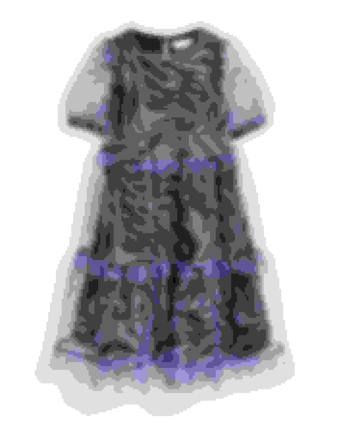 Light Blue 745541 Zebra Printed Tiered Dress Ted Baker