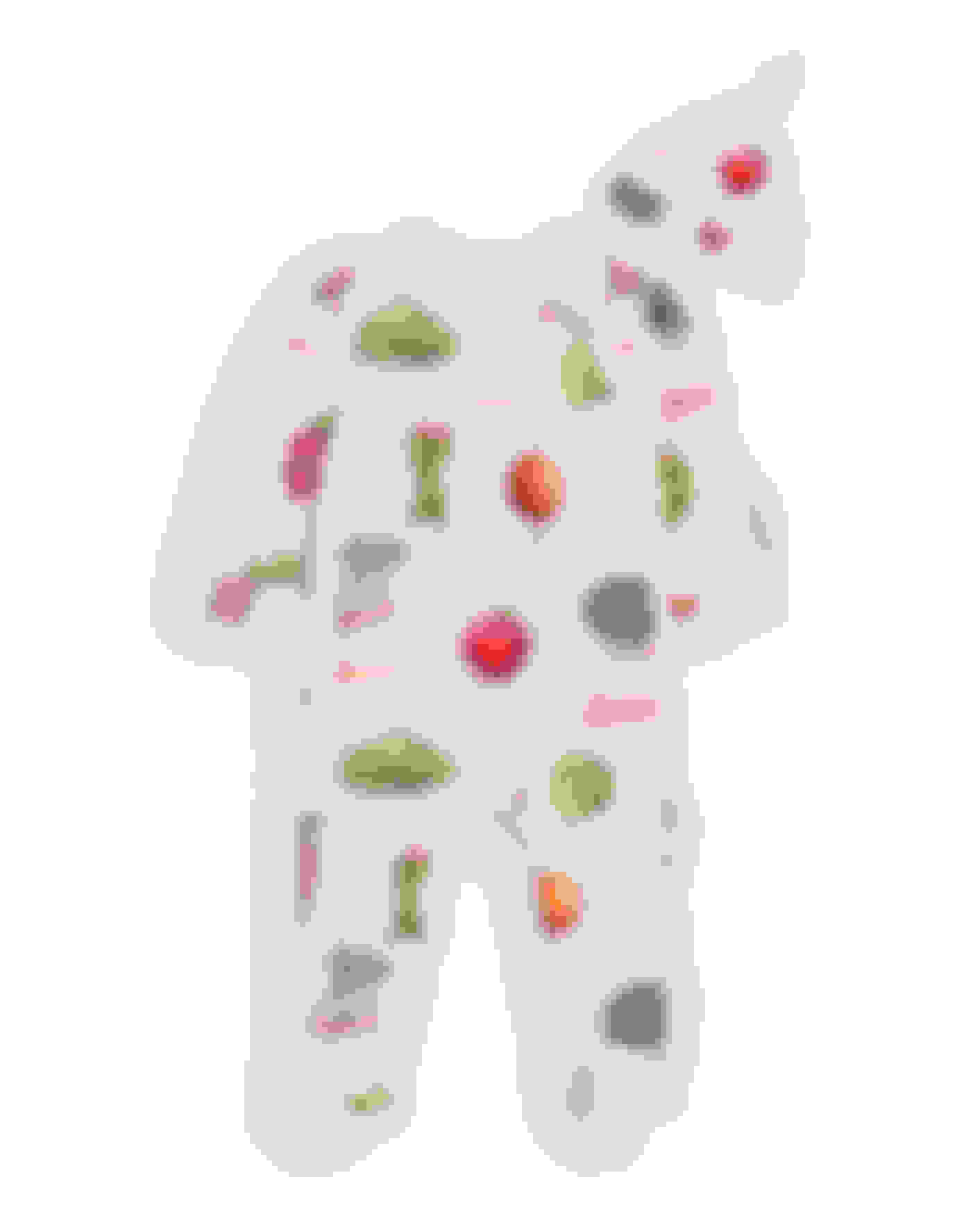 Ecru Vegetable Printed Sleepsuit Ted Baker
