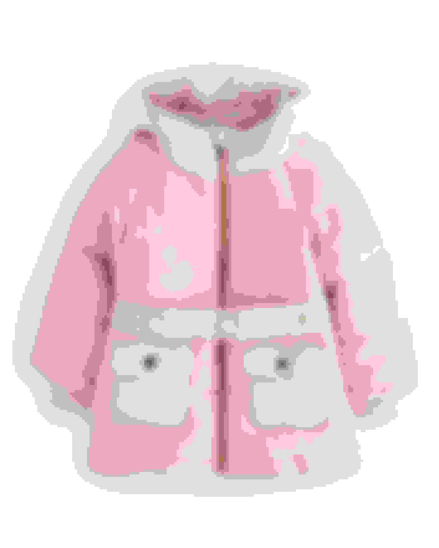 Pink Padded Borg Coat With Hood Ted Baker