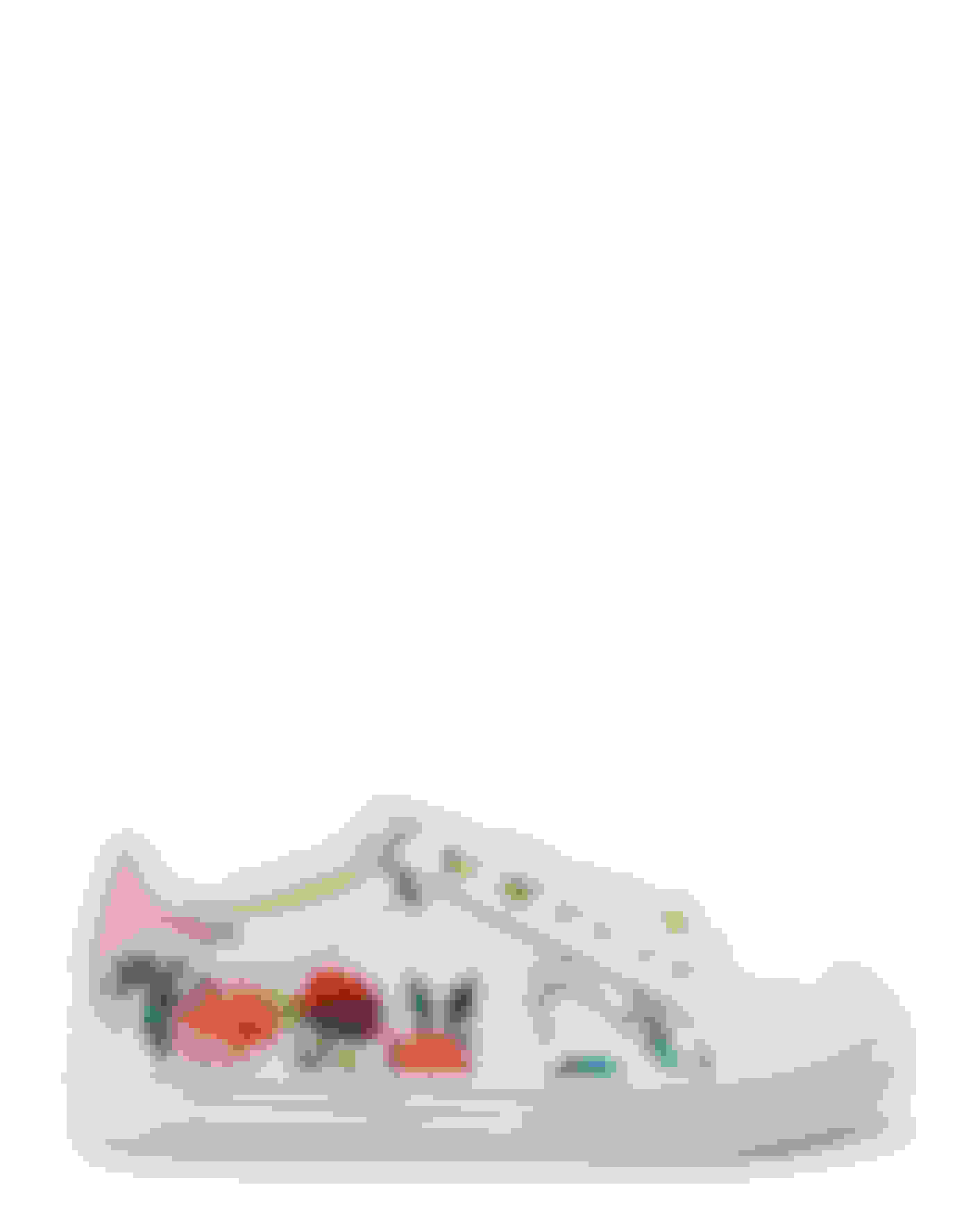 White Floral Lace Up Trainers Ted Baker