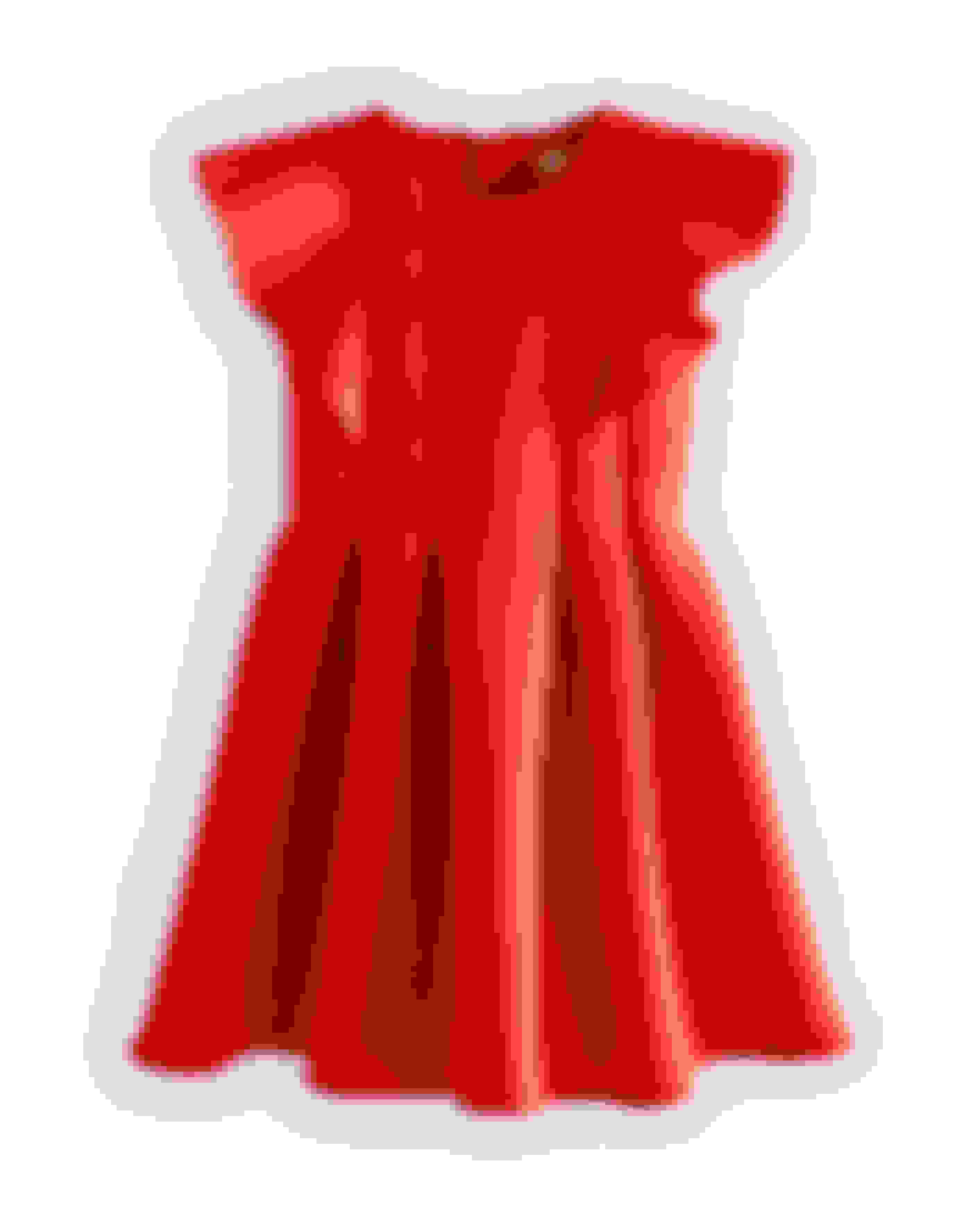 Red Pleated Fit And Flare Dress Ted Baker