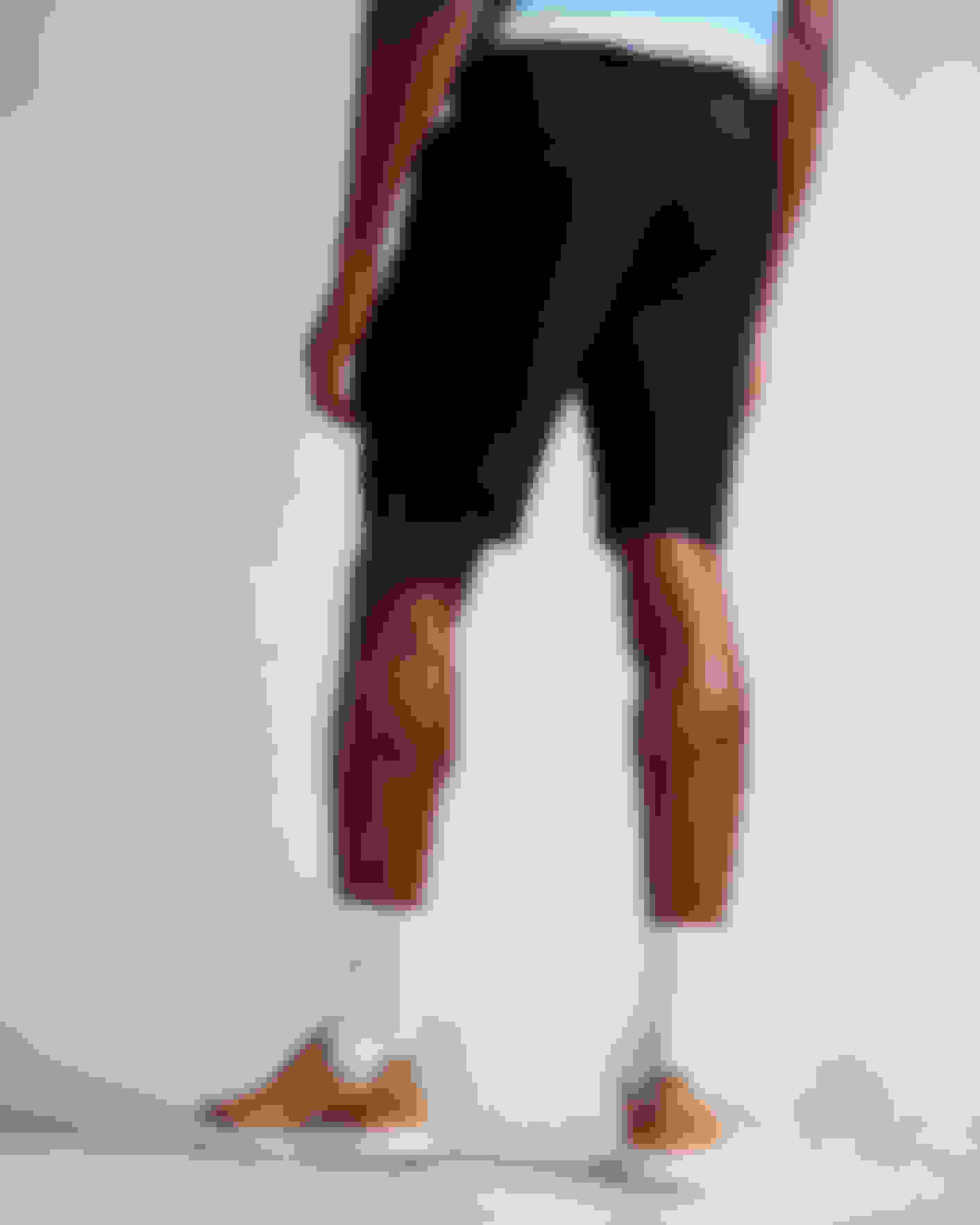 Marine Einfarbige Shorts mit gemustertem Futter Ted Baker
