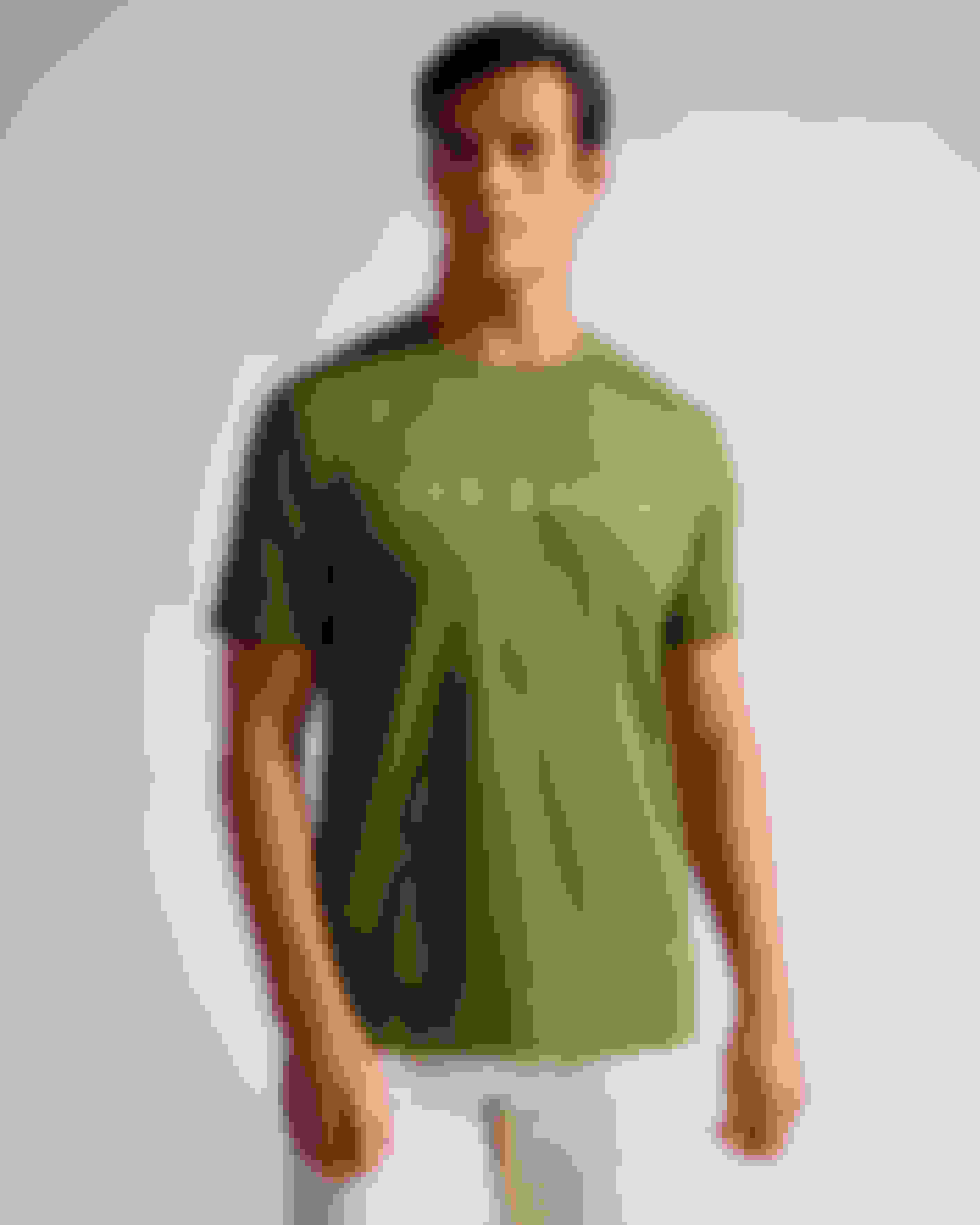 Khaki Short Sleeve Branded T-Shirt Ted Baker