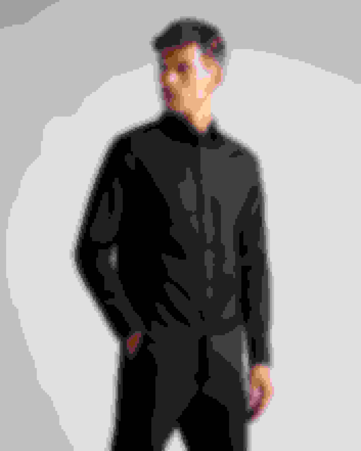 Black Long Sleeve Check Jacquard Shirt Ted Baker