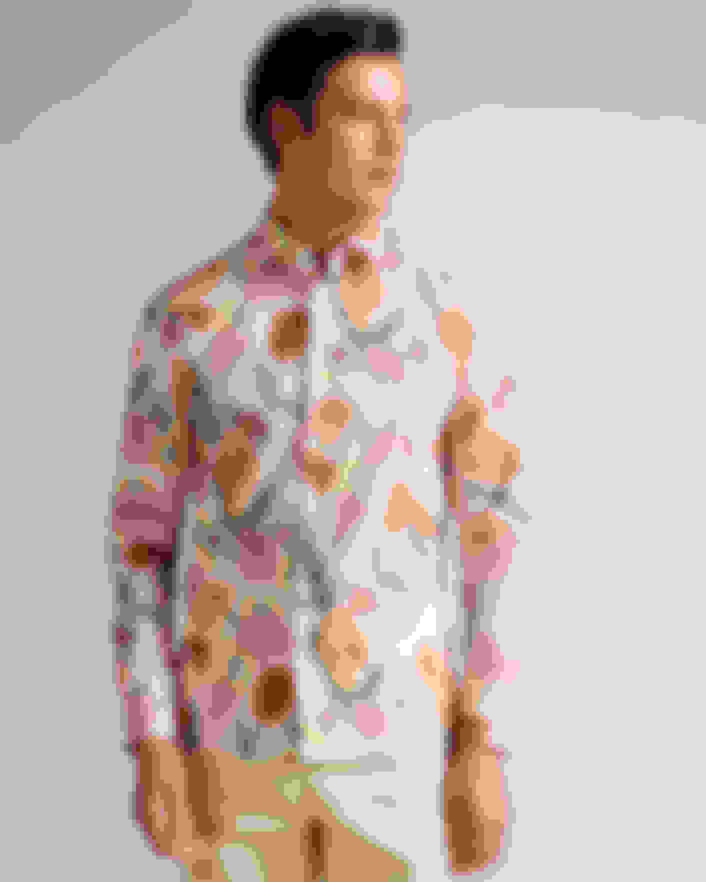 Natural Long Sleeve Floral Printed Shirt Ted Baker