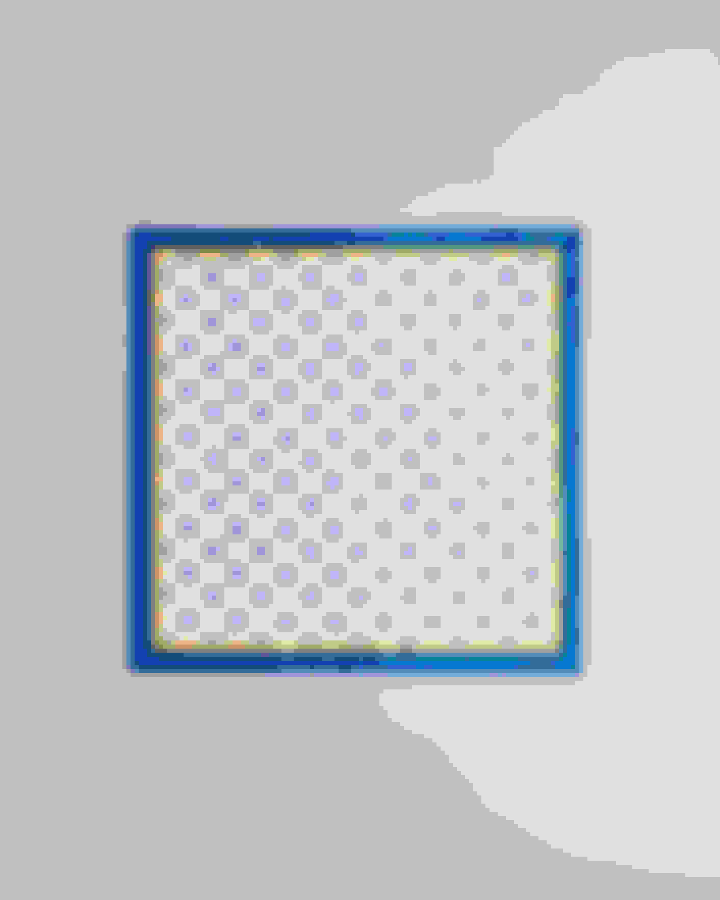 Bright Blue Geometric Printed Pocket Square Ted Baker