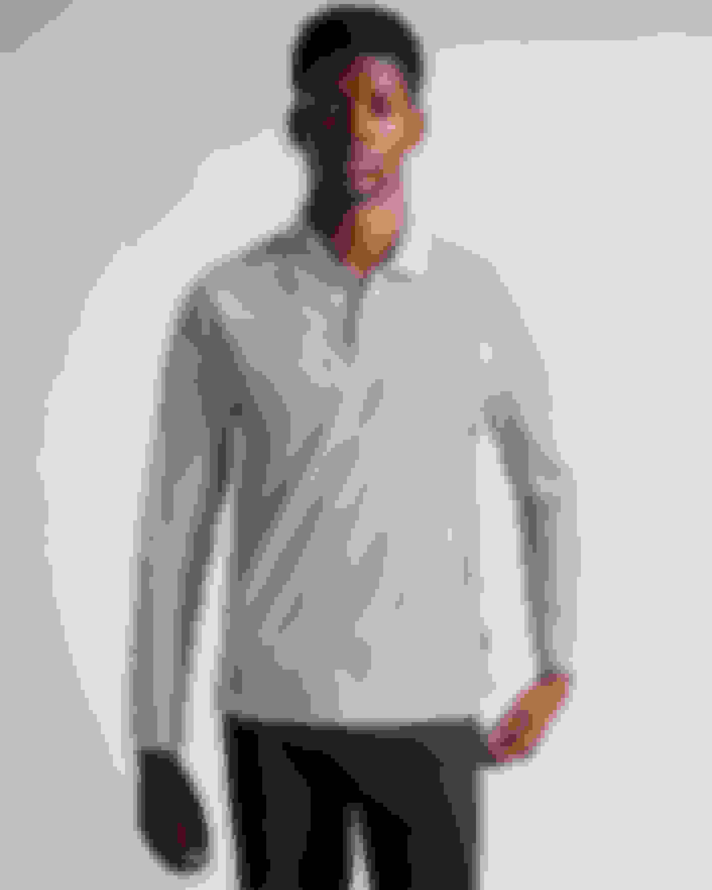 Gray Marl Long Sleeve Argyle Polo Shirt Ted Baker