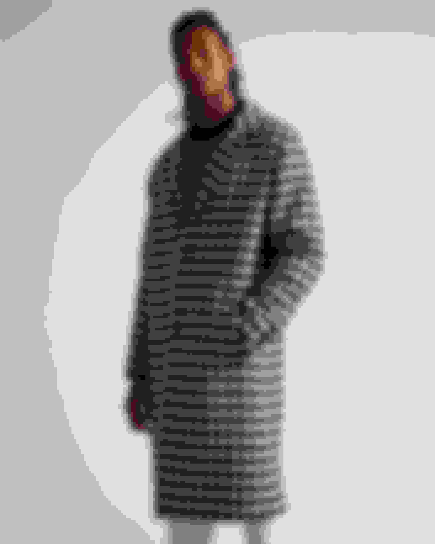 Black Monochrome Gingham Coat Ted Baker