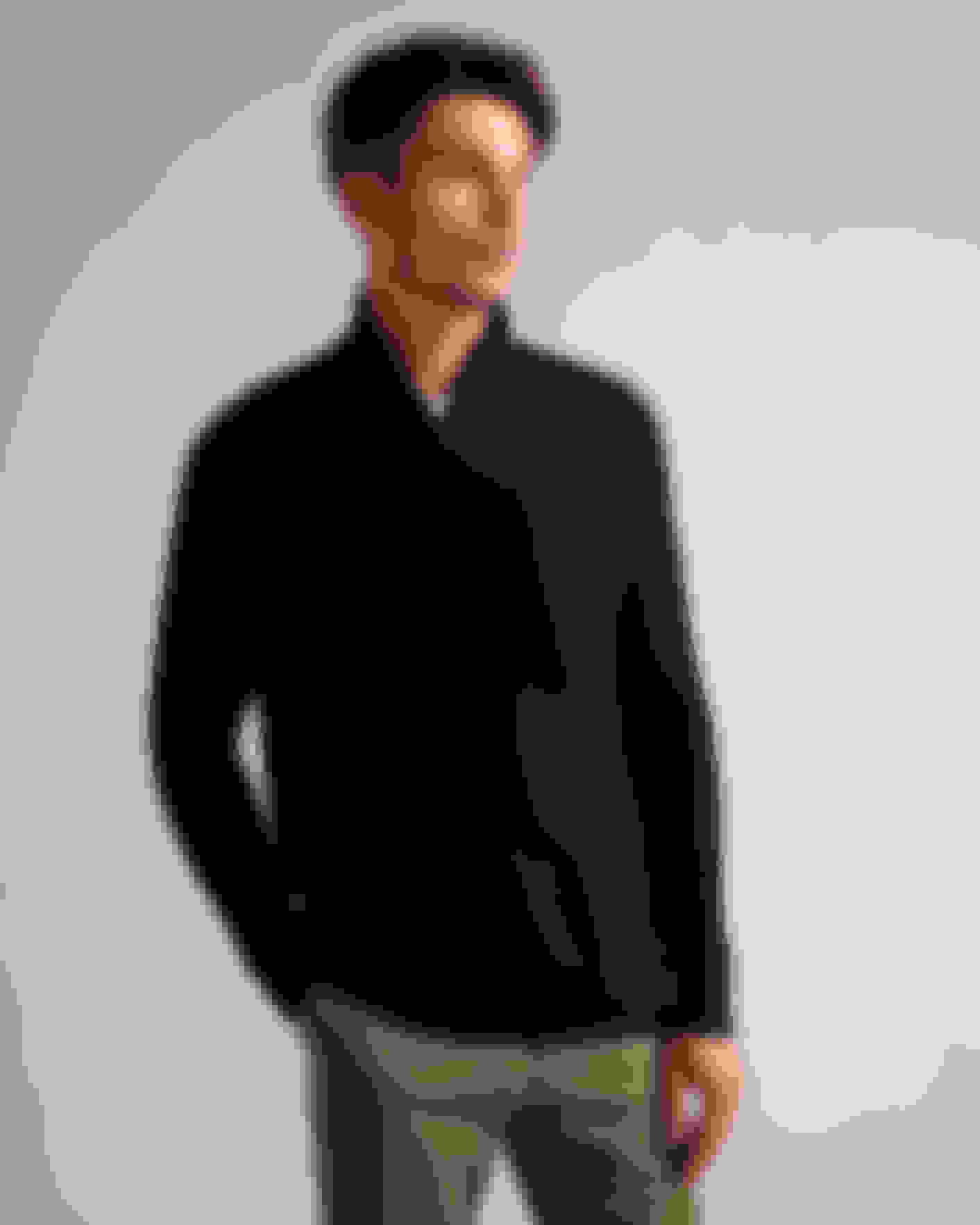Schwarz Pullover mit hohem Kragen und Reißverschluss Ted Baker
