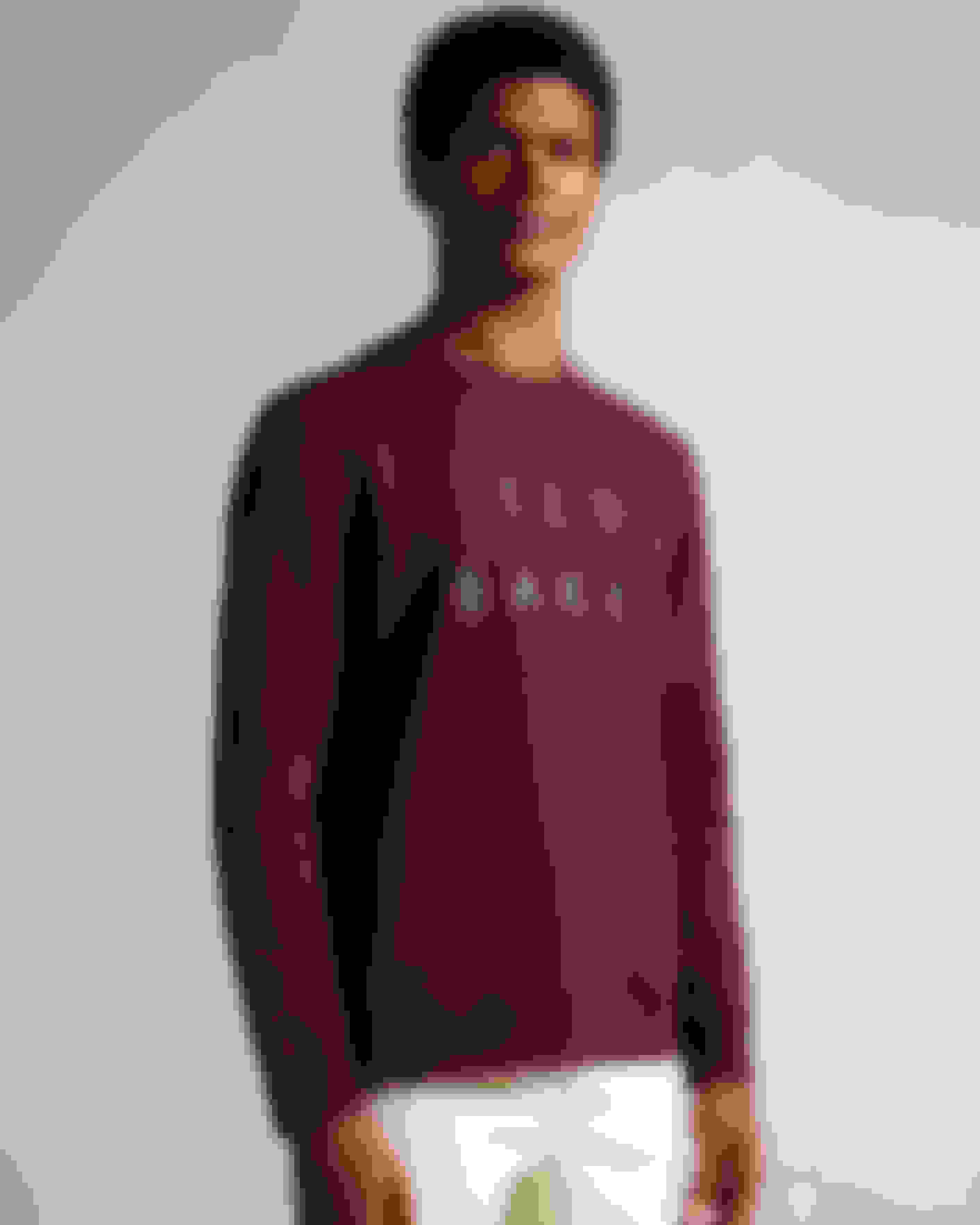 Maroon Long Sleeve Embroidered Sweatshirt Ted Baker
