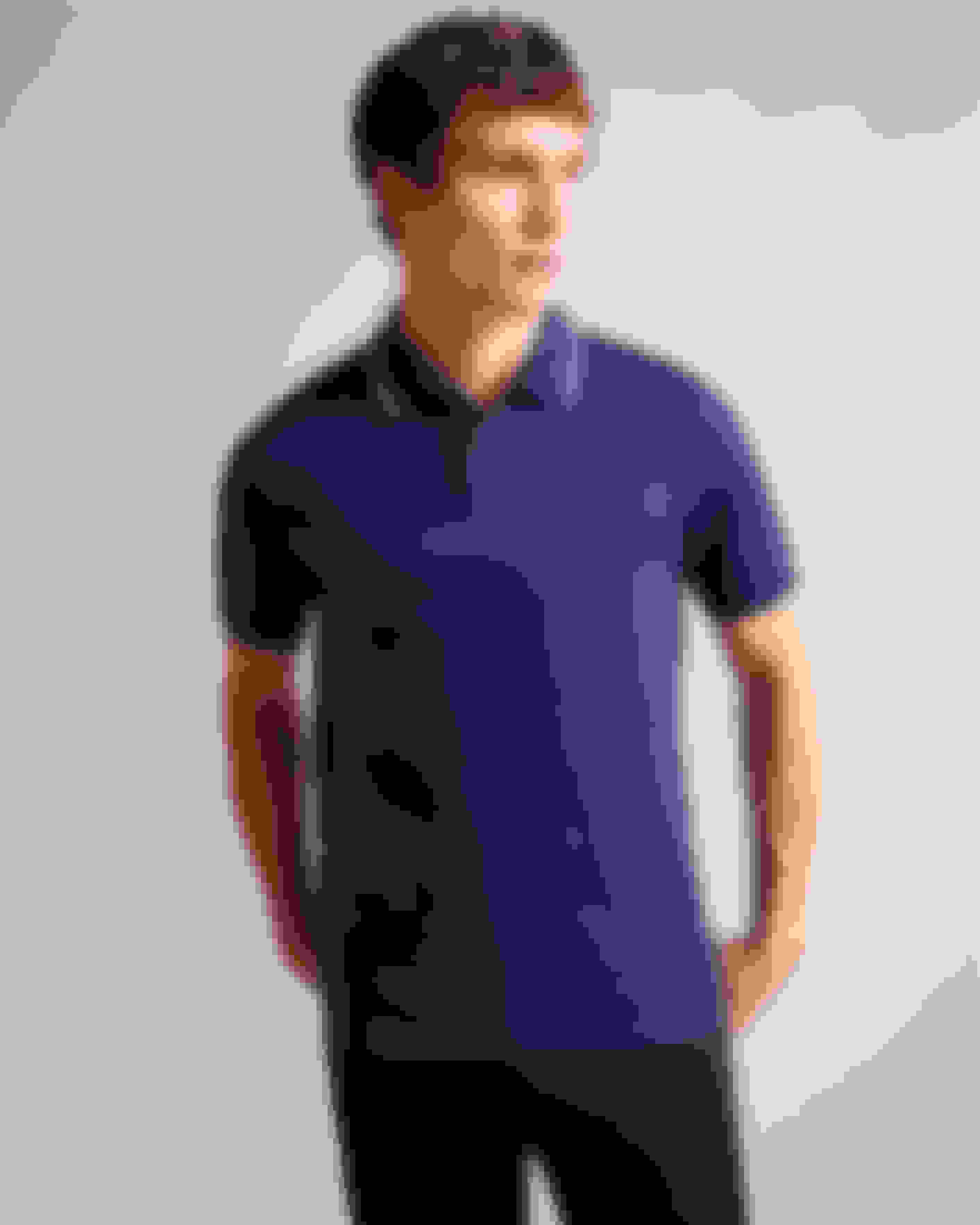 Navy-Blue Short Sleeve Polo Shirt Ted Baker