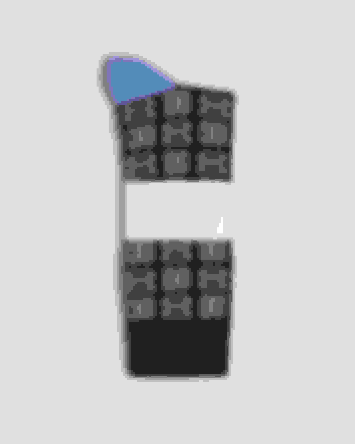 Dunkelmarine Socken mit geometrischem Muster Ted Baker
