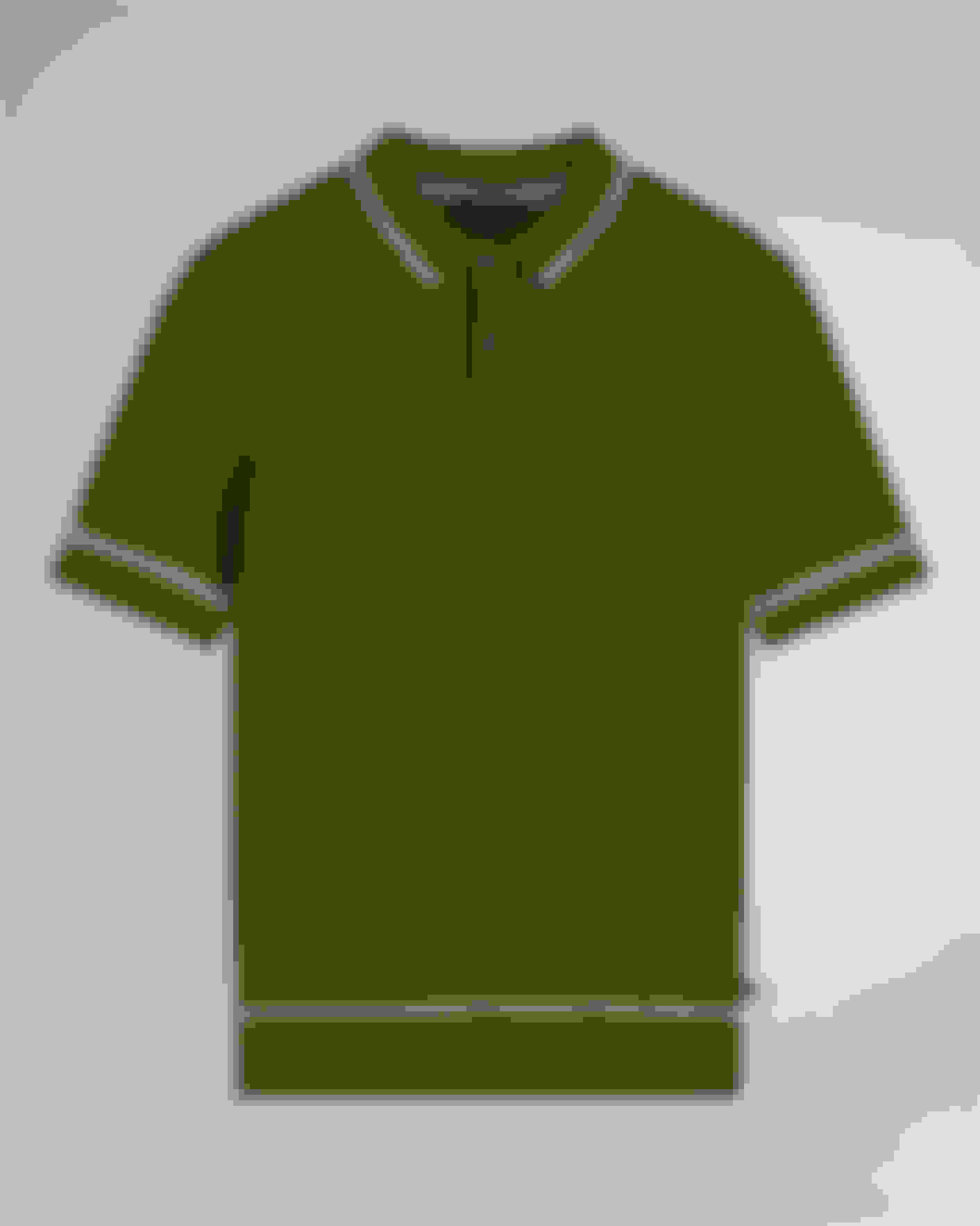 Luxury Olive Cut Pattern Polo Shirt