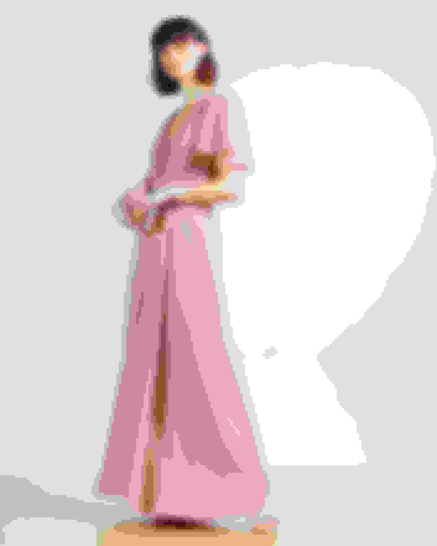 Dusky Pink Short Sleeve Wrap Maxi Dress Ted Baker