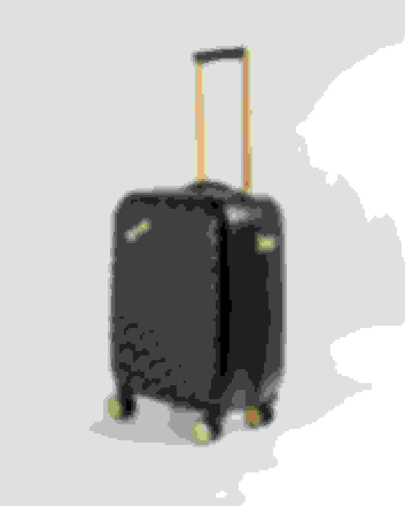 Noir Petite valise à roulettes avec nœuds en relief 54 x 36,5 x 24 cm Ted Baker