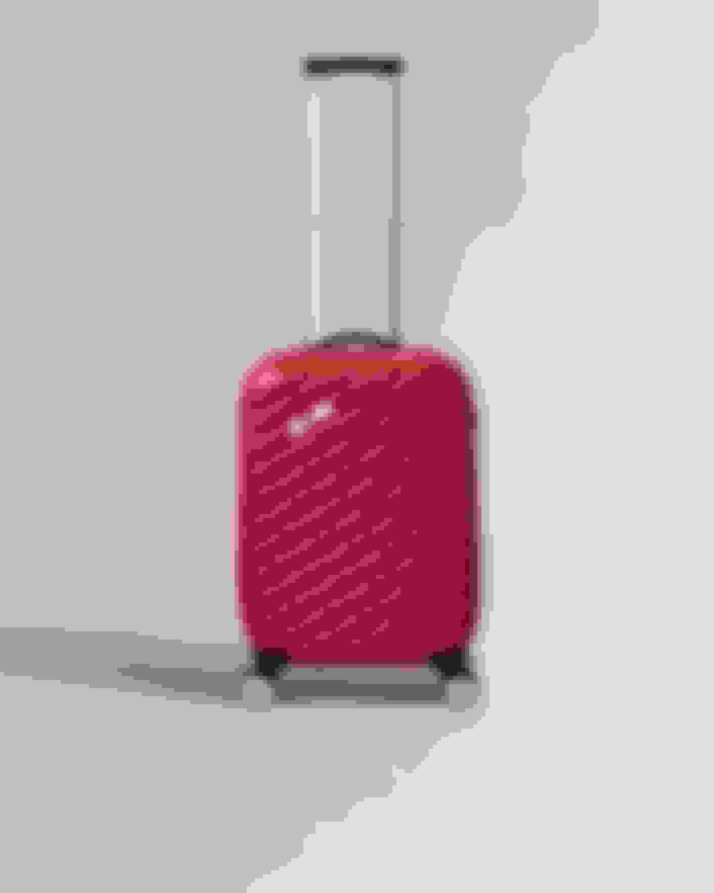 Rouge Petite valise à roulettes avec nœuds en relief 54 x 36,5 x 24 cm Ted Baker