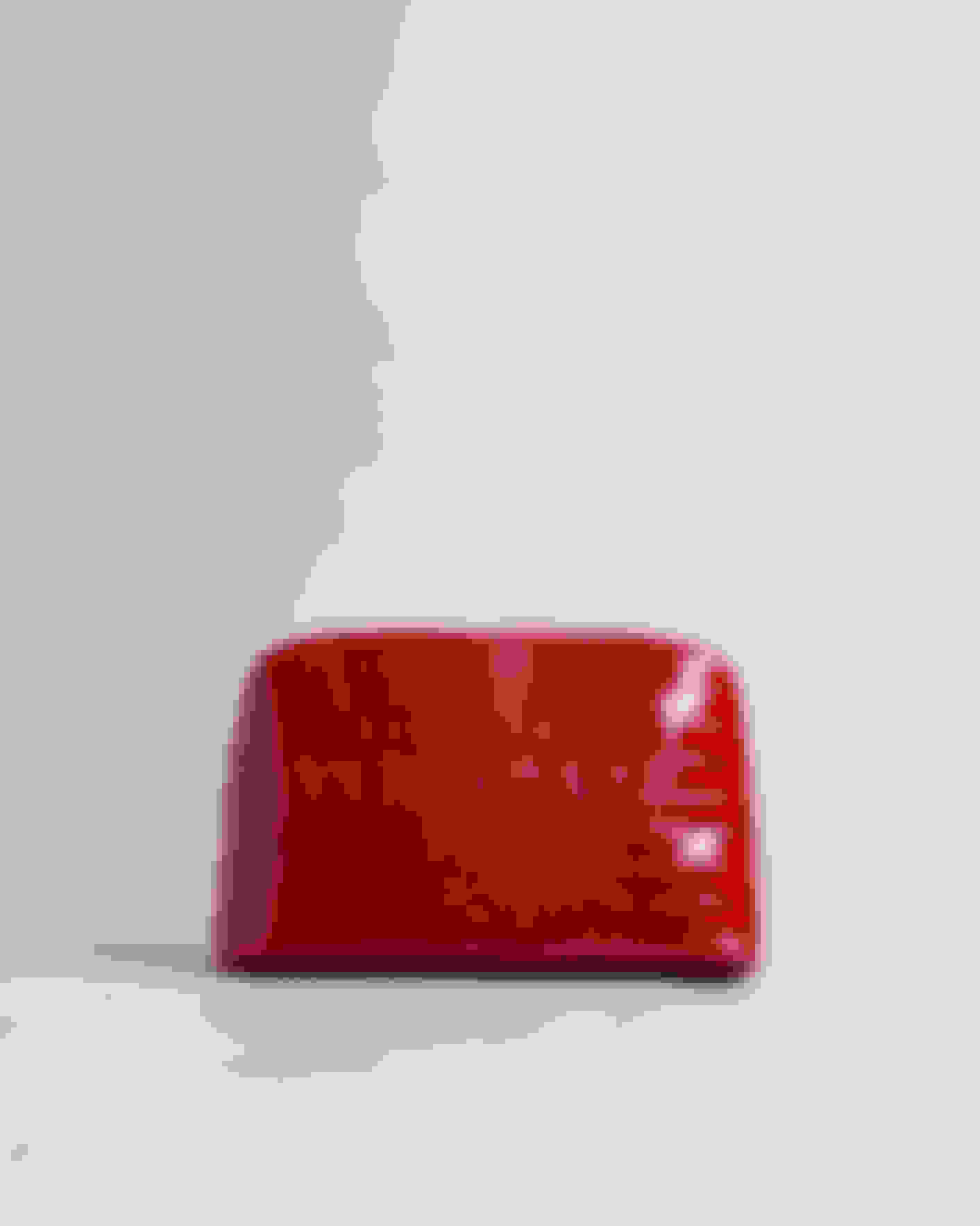 Rot Waschbeutel mit eingeprägtem Logo Ted Baker