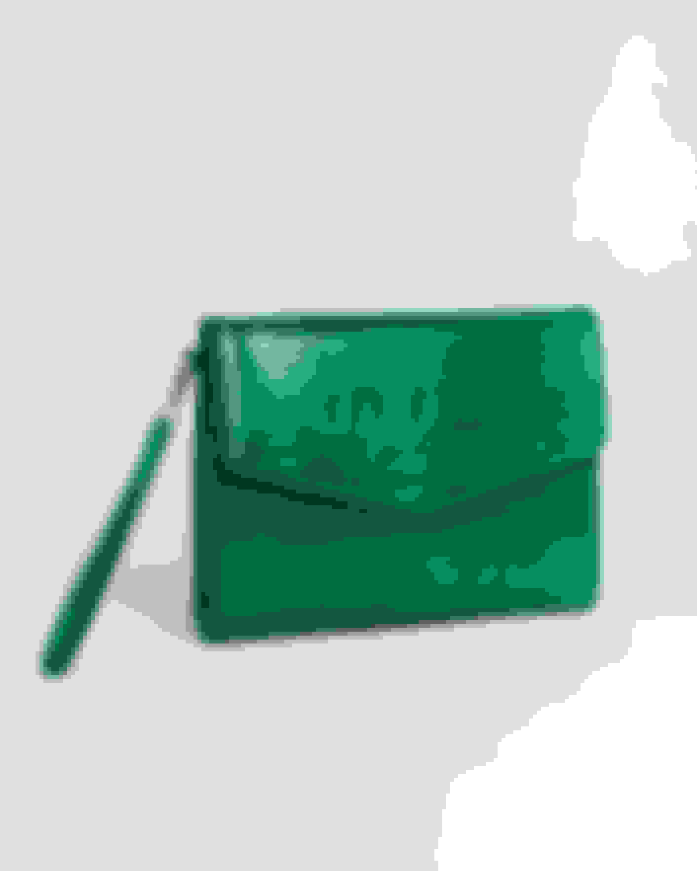 Emerald Croc Detail Debossed Envelope Pouch Ted Baker