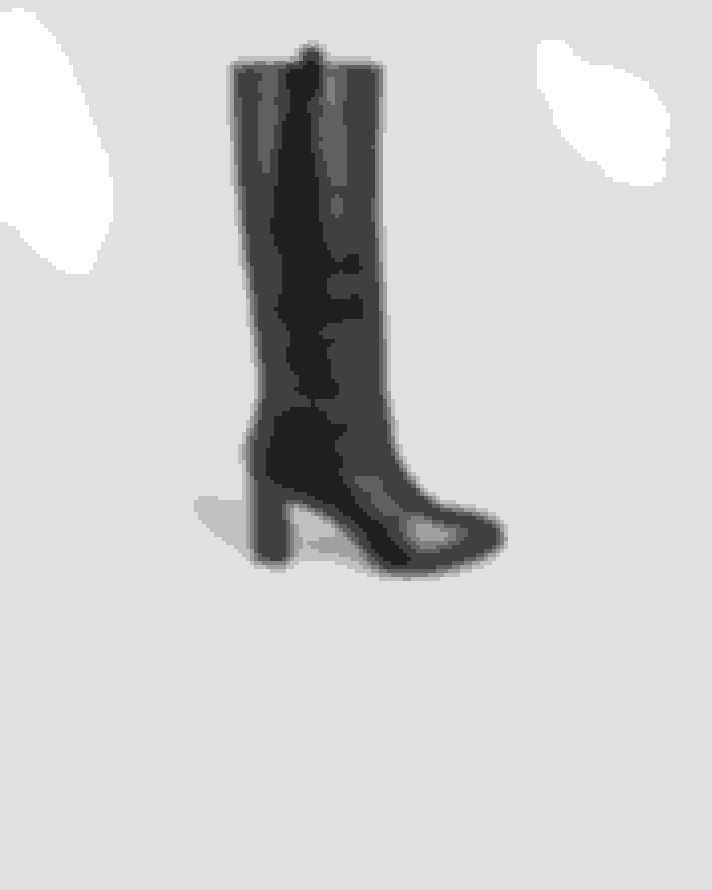 Black Leather block heel knee-length boots Ted Baker