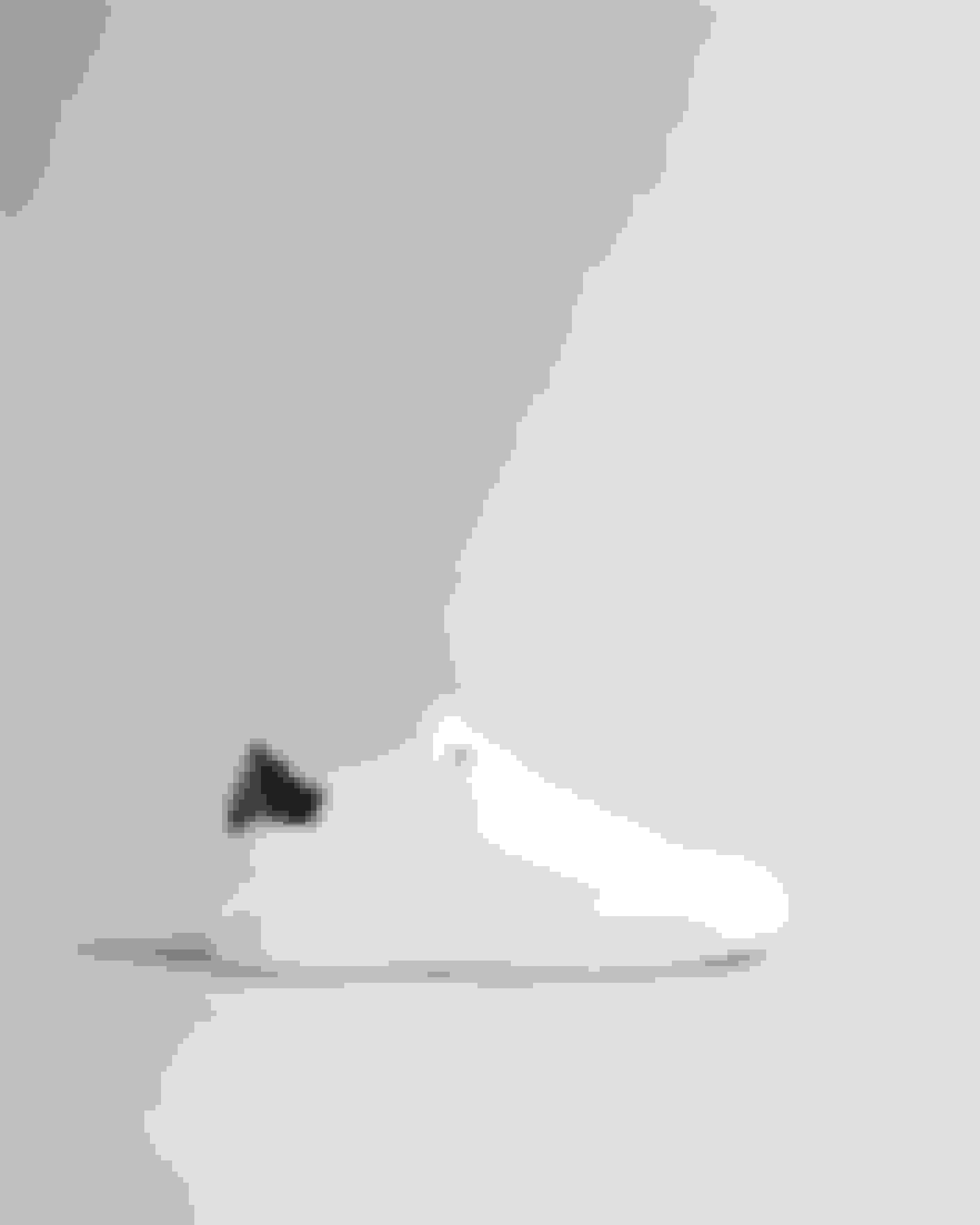 Weiß-Schwarz Sneaker mit Plateausohle & Magnoliendetail Ted Baker