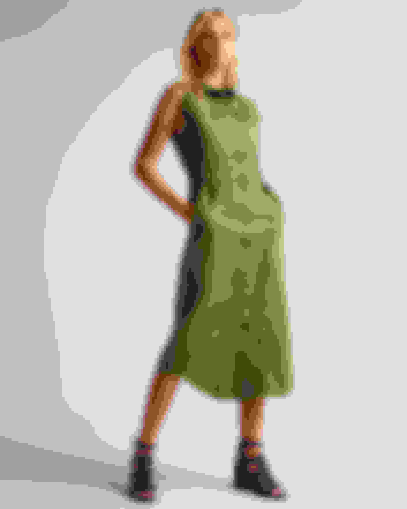 Khaki Utility Paperbag Waist Dress Ted Baker