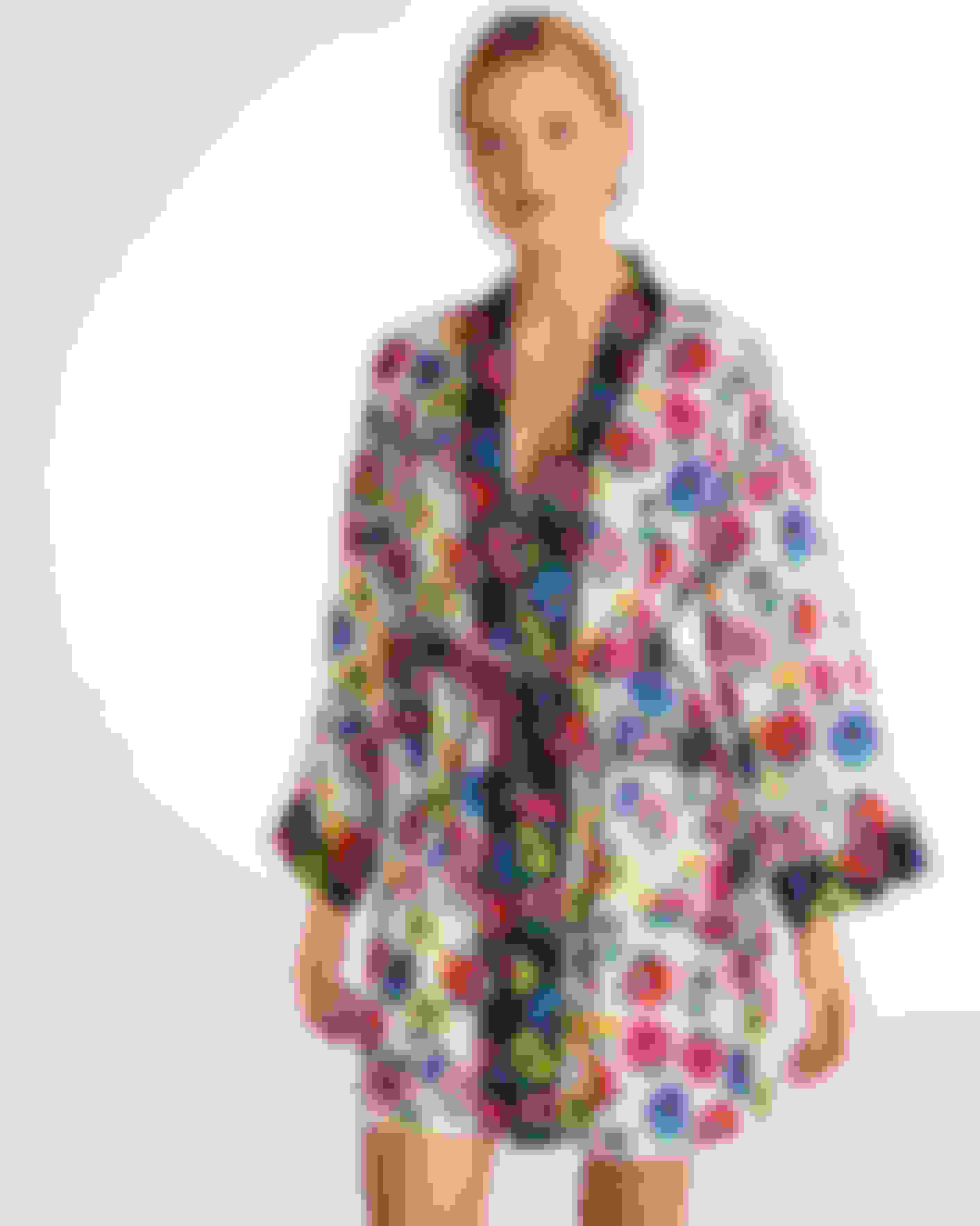 Multicoloured Floral Printed Robe Ted Baker