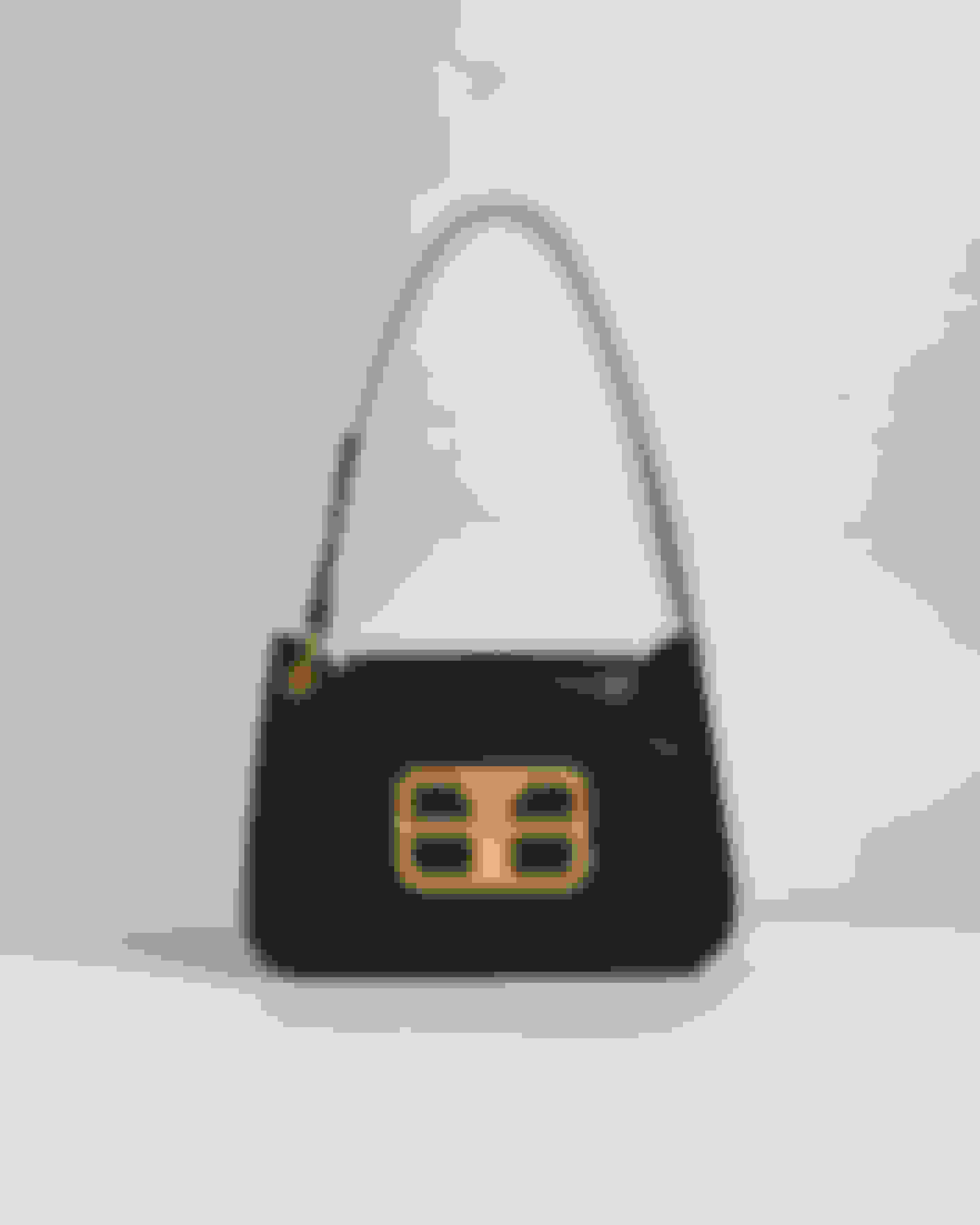 Black Luxe Leather Shoulder Bag Ted Baker
