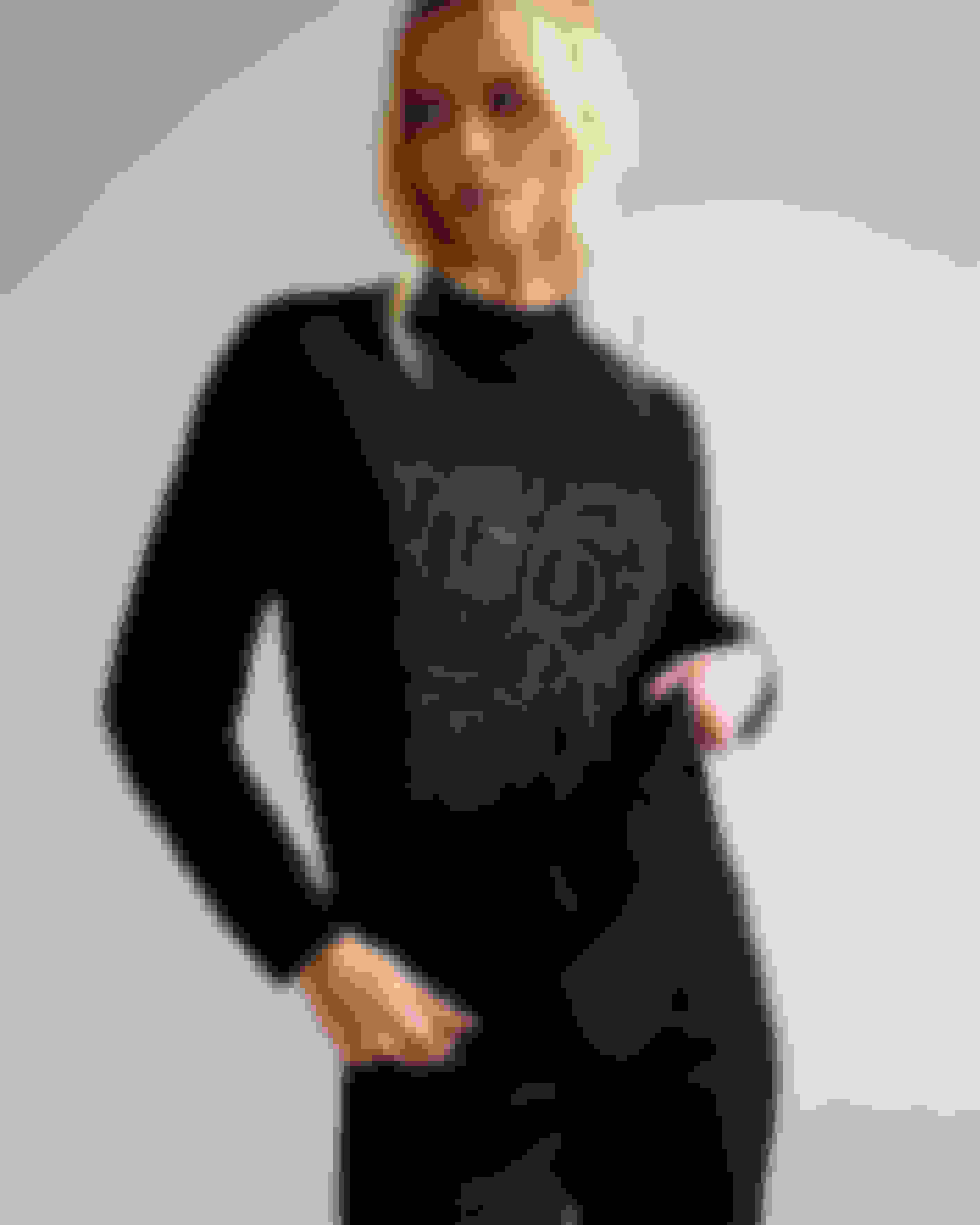 Schwarz Pullover aus Wollgemisch mit Logodetail Ted Baker