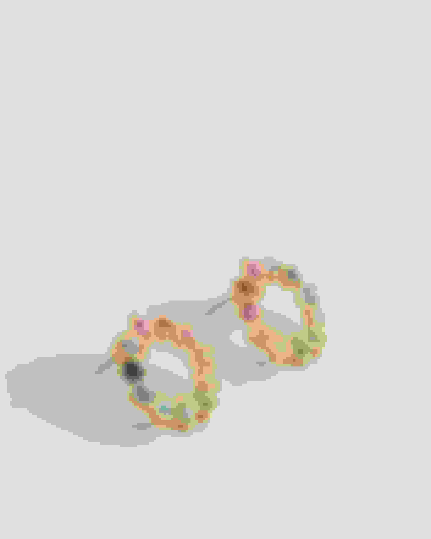 Multicoloured Crystal Hoop Stud Earrings Ted Baker