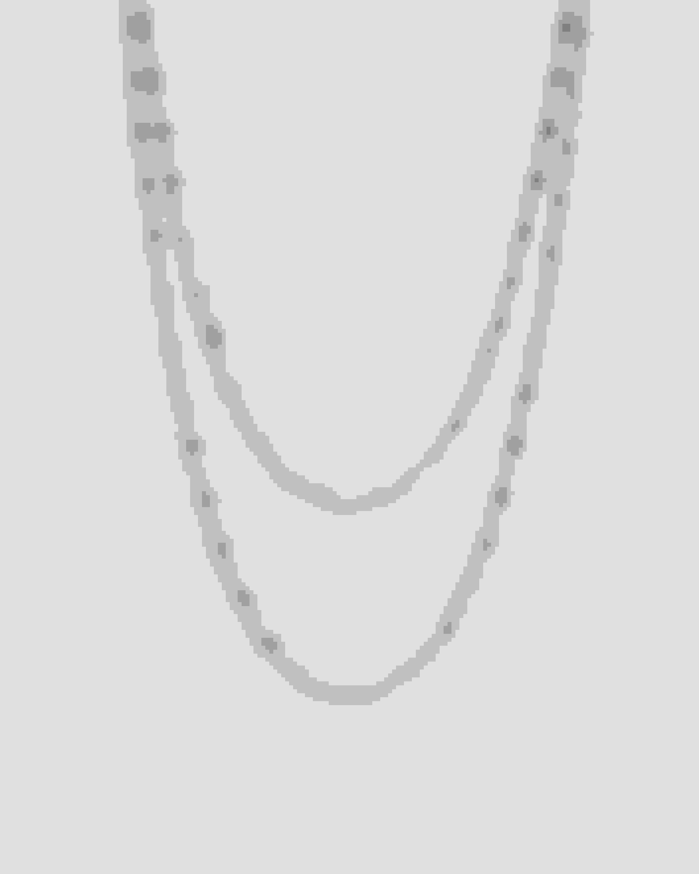 Silver Color Sparkle Chain Wrap Necklace Ted Baker